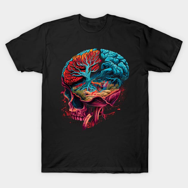 Anatomical brain T-Shirt by remixer2020